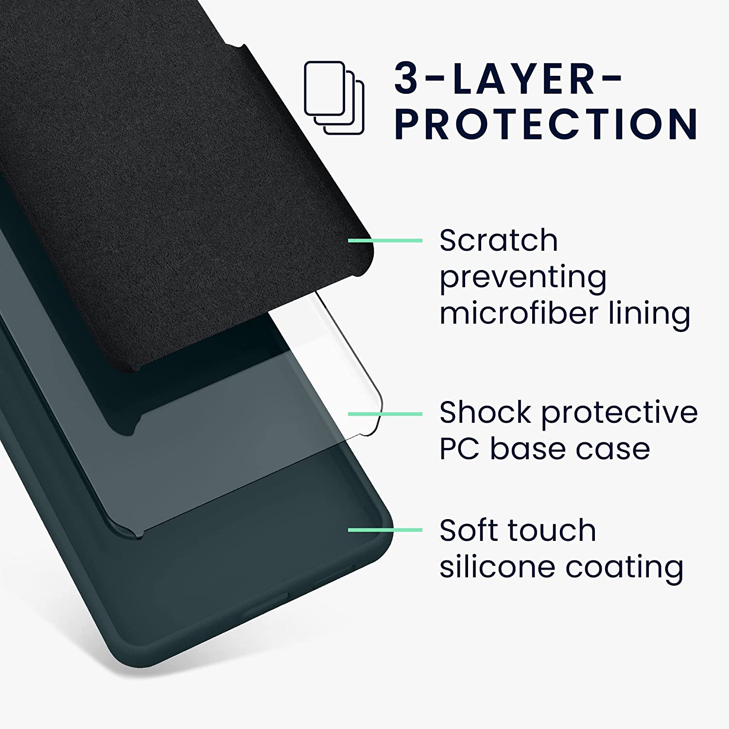 KW Xiaomi Redmi Note 12 Pro+ Θήκη Σιλικόνης Rubberized TPU - Dark Slate - 60691.202