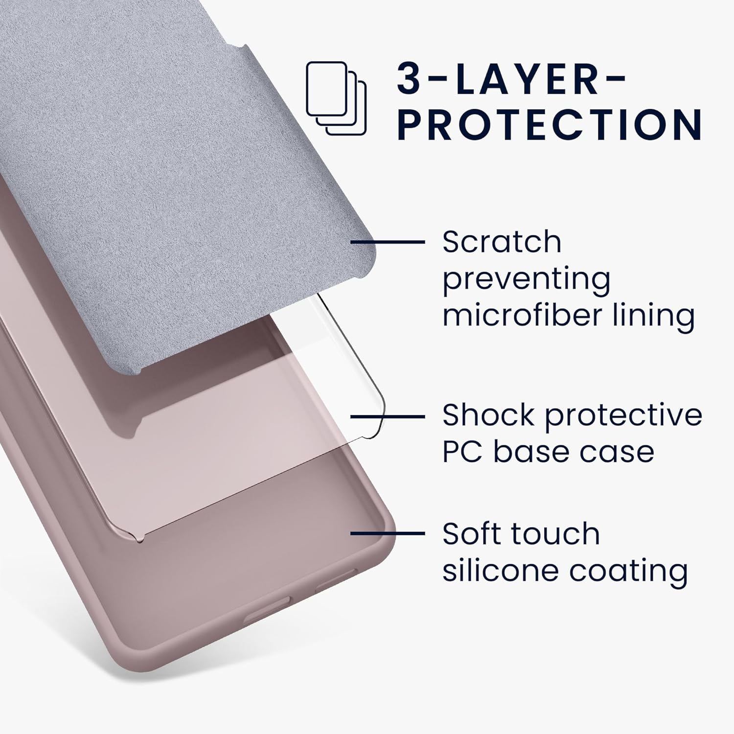 KW Samsung Galaxy A55 5G Θήκη Σιλικόνης Rubberized TPU - Purple Cloud