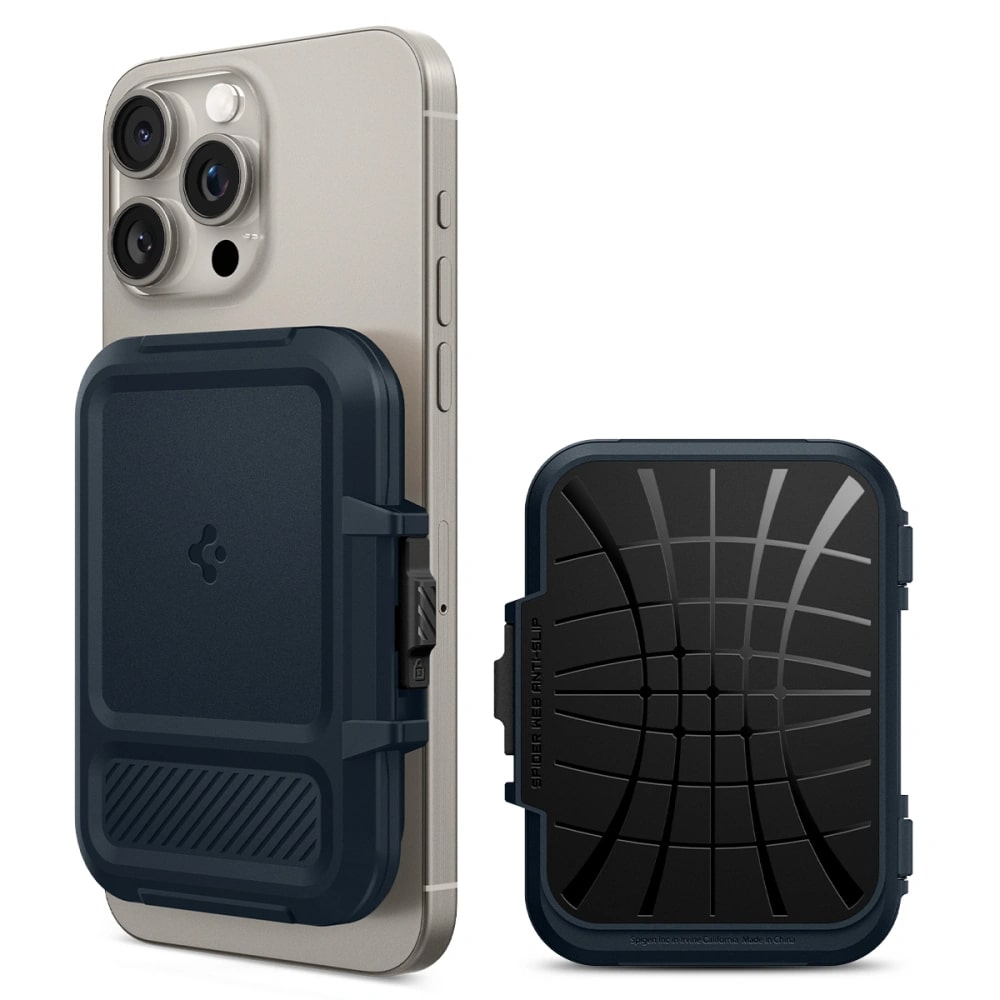 Spigen Lock Fit MagSafe Universal Magnetic Card Holder - Θήκη για Κάρτες - Metal Slate