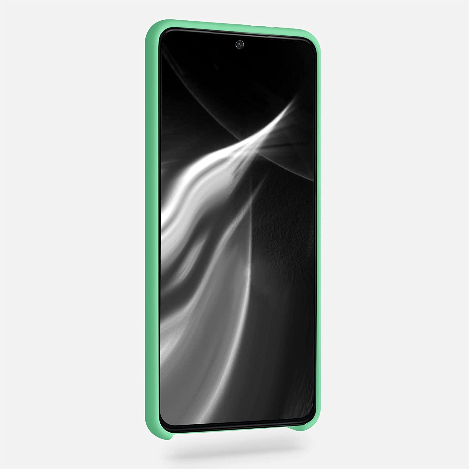 KW Samsung Galaxy S21 Plus Θήκη Σιλικόνης Rubber TPU - Peppermint Green - 54066.147