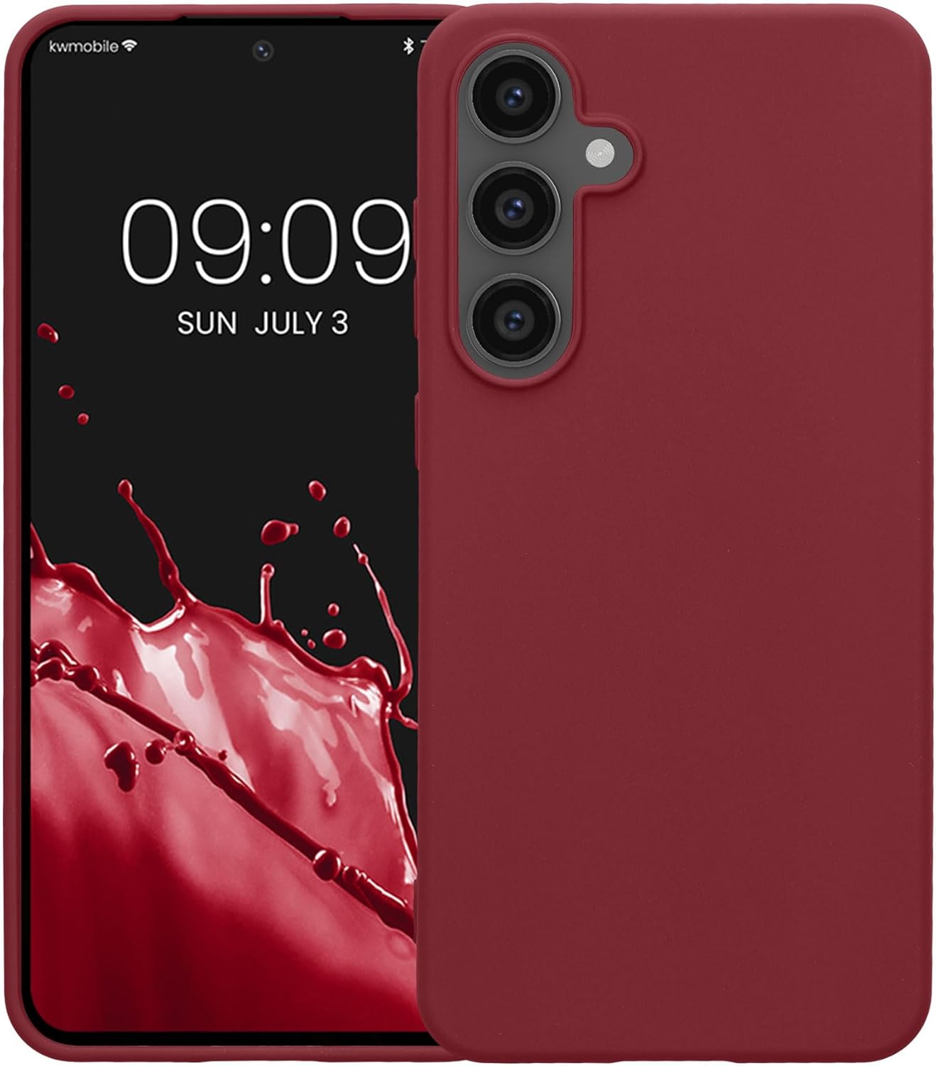 KW Samsung Galaxy S24 FE Λεπτή Θήκη Σιλικόνης TPU - Bordeaux Purple