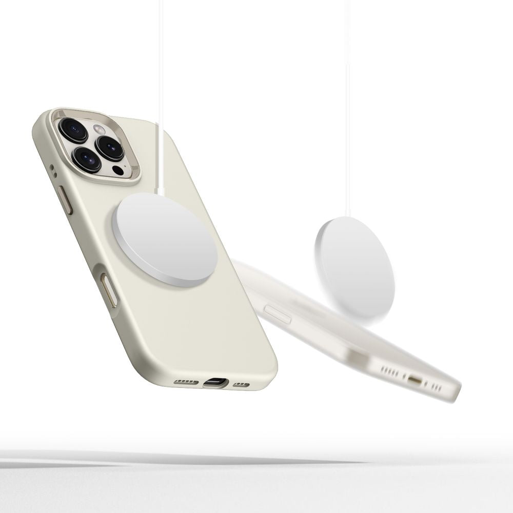 Tech - Protect iPhone 16 Pro Silicone Pure Θήκη Σιλικόνης TPU με MagSafe - Cosmic Latte