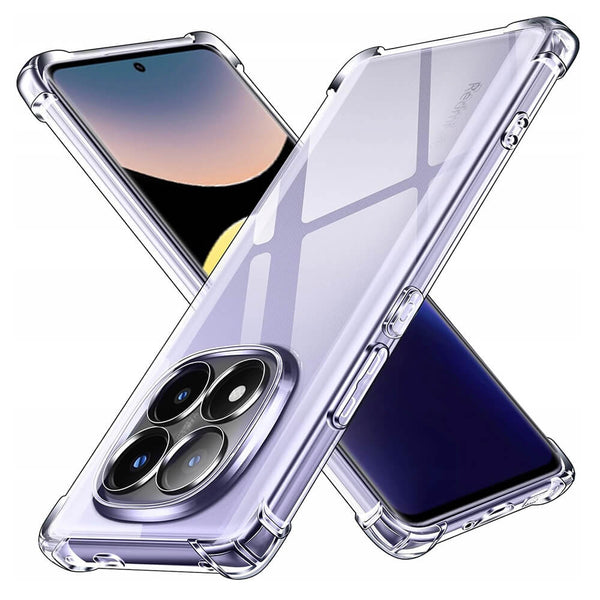 Techsuit Xiaomi Redmi Note 14 Pro+ 5G - Shockproof - Θήκη Σιλικόνης με Ενισχυμένες Γωνίες - Clear