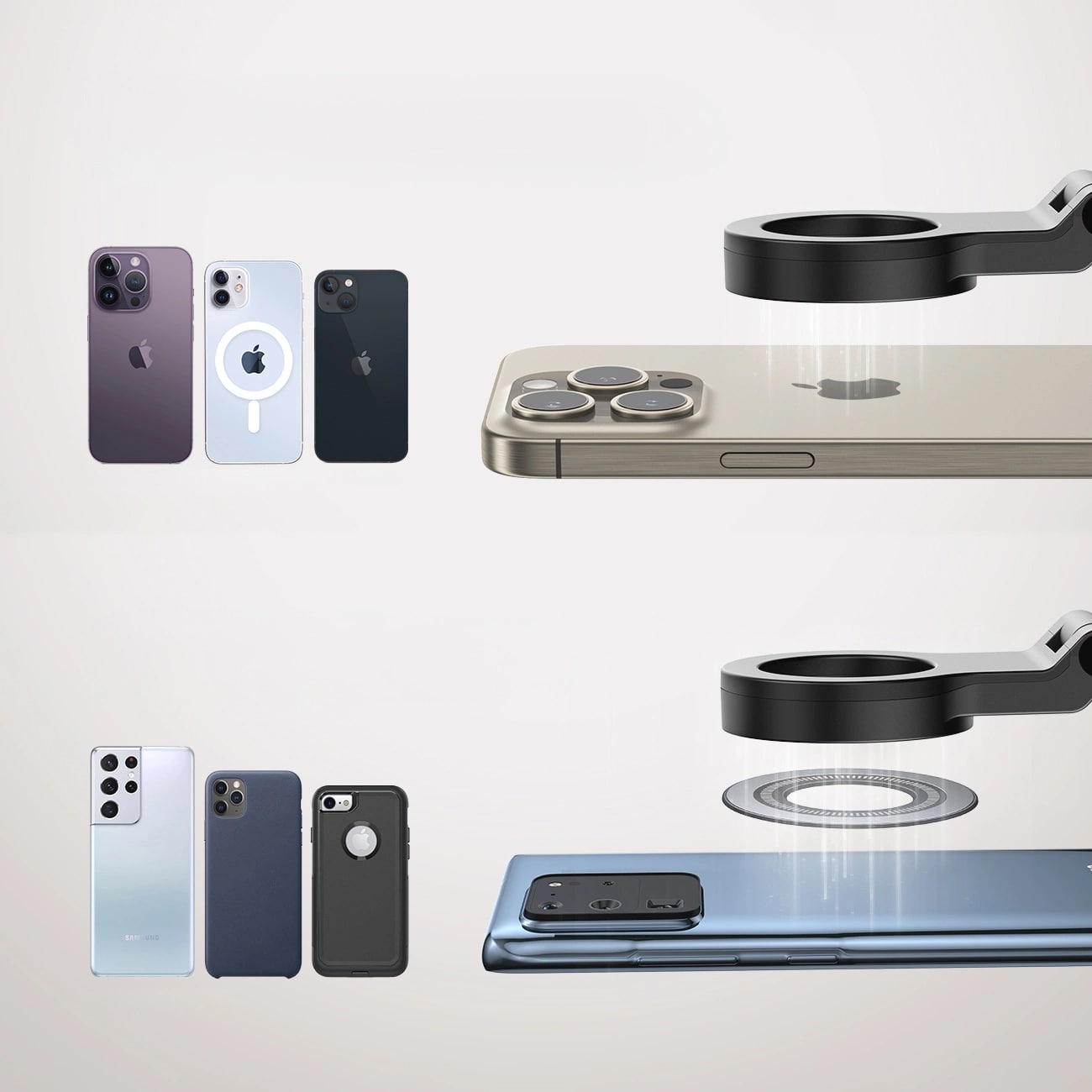 Joyroom JR - ZS365 MagSafe Μαγνητική Βάση Κινητού Ταξιδίου - Black