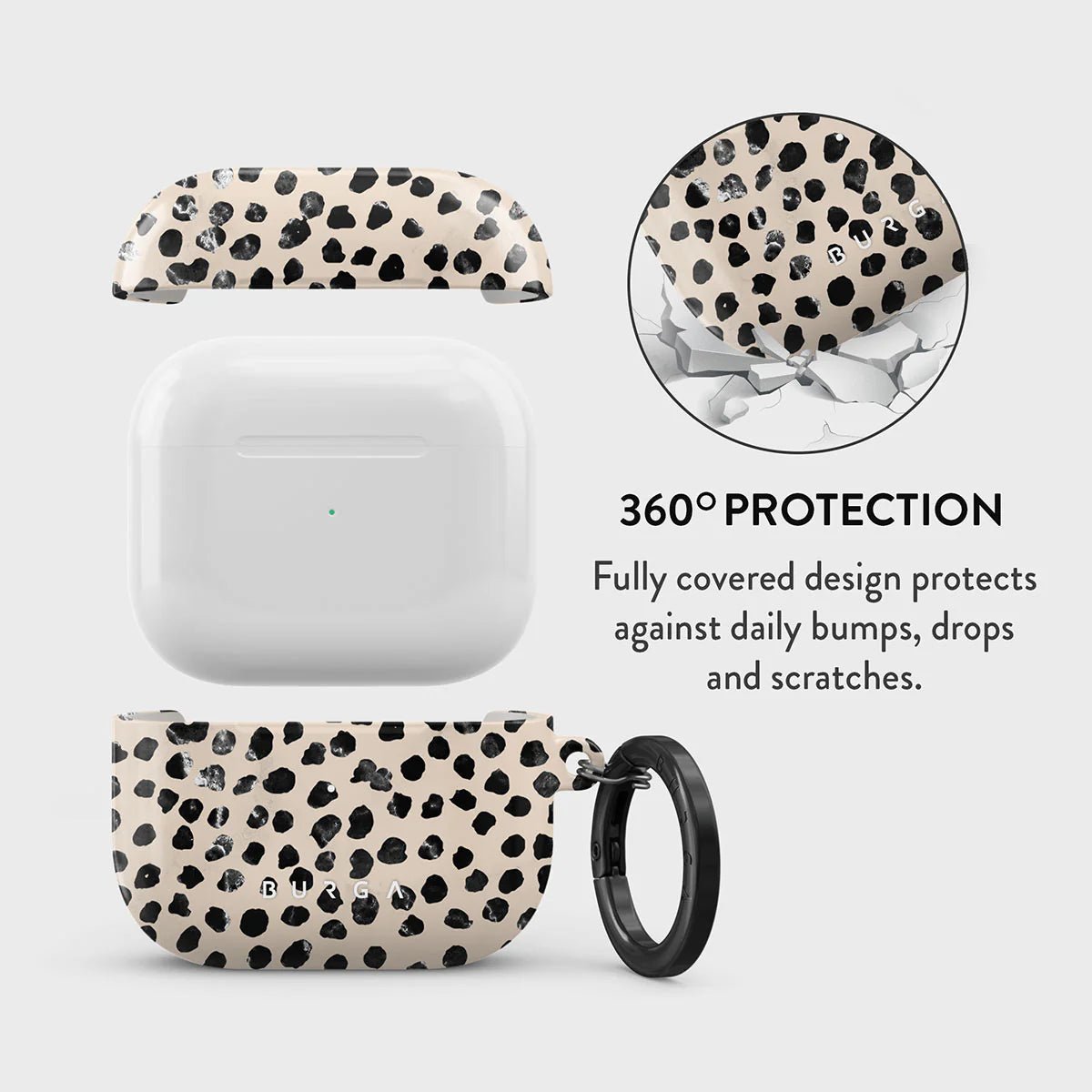 Burga AirPods 3 Σκληρή Θήκη - Almond Latte