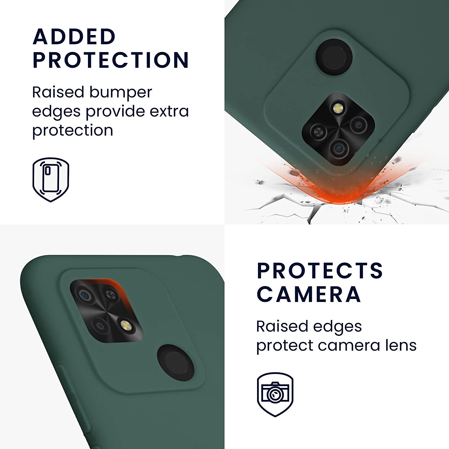 KW Xiaomi Xiaomi Redmi 10C Θήκη Σιλικόνης TPU - Moss Green - 59231.169