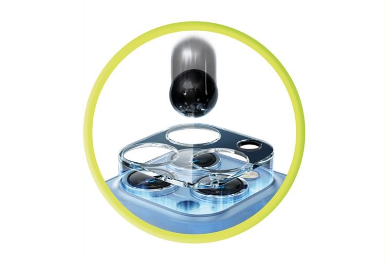 Mobile Origin iPhone 16 Pro / iPhone 16 Pro Max Easy Lens Full Cover 9H Αντιχαρακτικό Γυαλί για την Κάμερα - Διάφανο