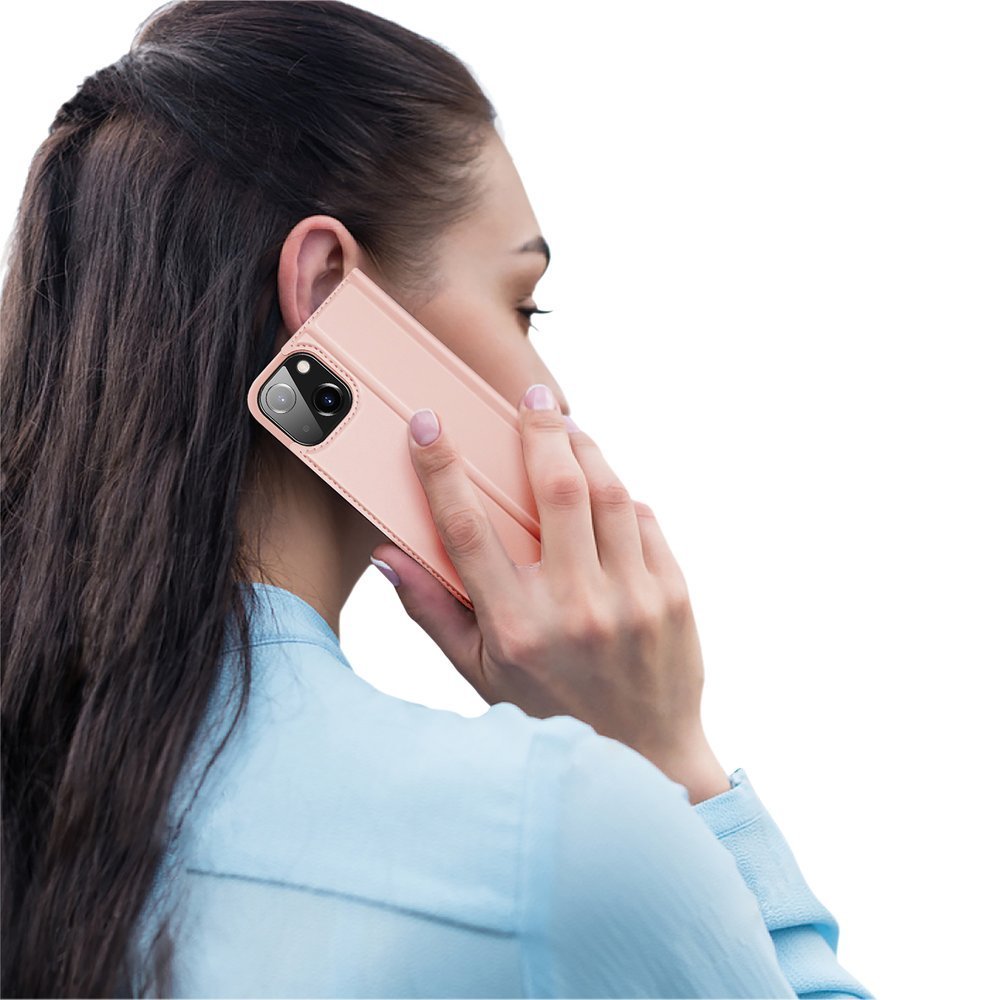 Dux Ducis iPhone 13 Flip Stand Case Θήκη Βιβλίο - Rose Gold