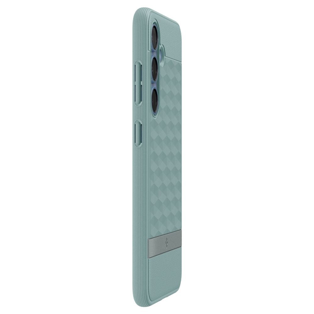 Spigen Samsung Galaxy S25 - Parallax Mag Θήκη Σιλικόνης με Σκληρό Πλαίσιο και MagSafe - Sage Green
