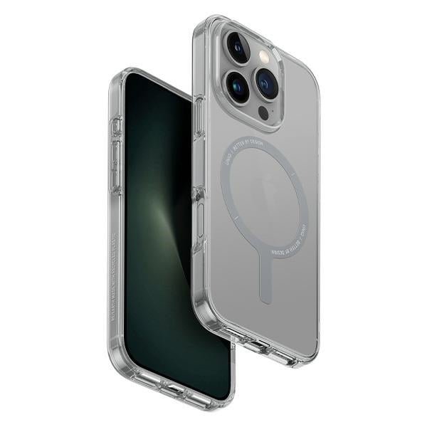 Uniq iPhone 16 Pro Max Clario Eco - Friendly Σκληρή Θήκη με Πλαίσιο Σιλικόνης και MagSafe - Διάφανη