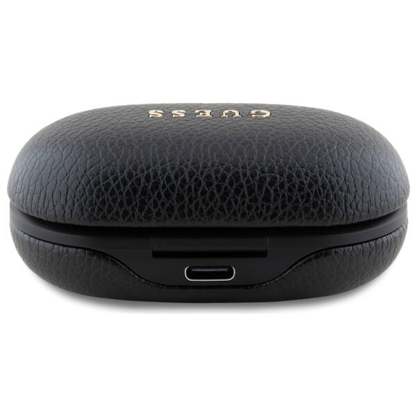 Guess TWS Grained Classic Logo - Bluetooth 5.3 - Ασύρματα ακουστικά για Κλήσεις / Μουσική - Black