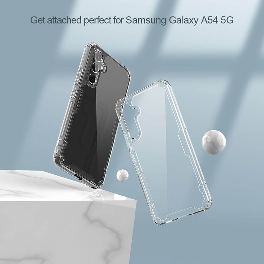 Nillkin Samsung Galaxy A54 5G Nature Pro - Σκληρή Θήκη με Πλαίσιο Σιλικόνης - Διάφανη