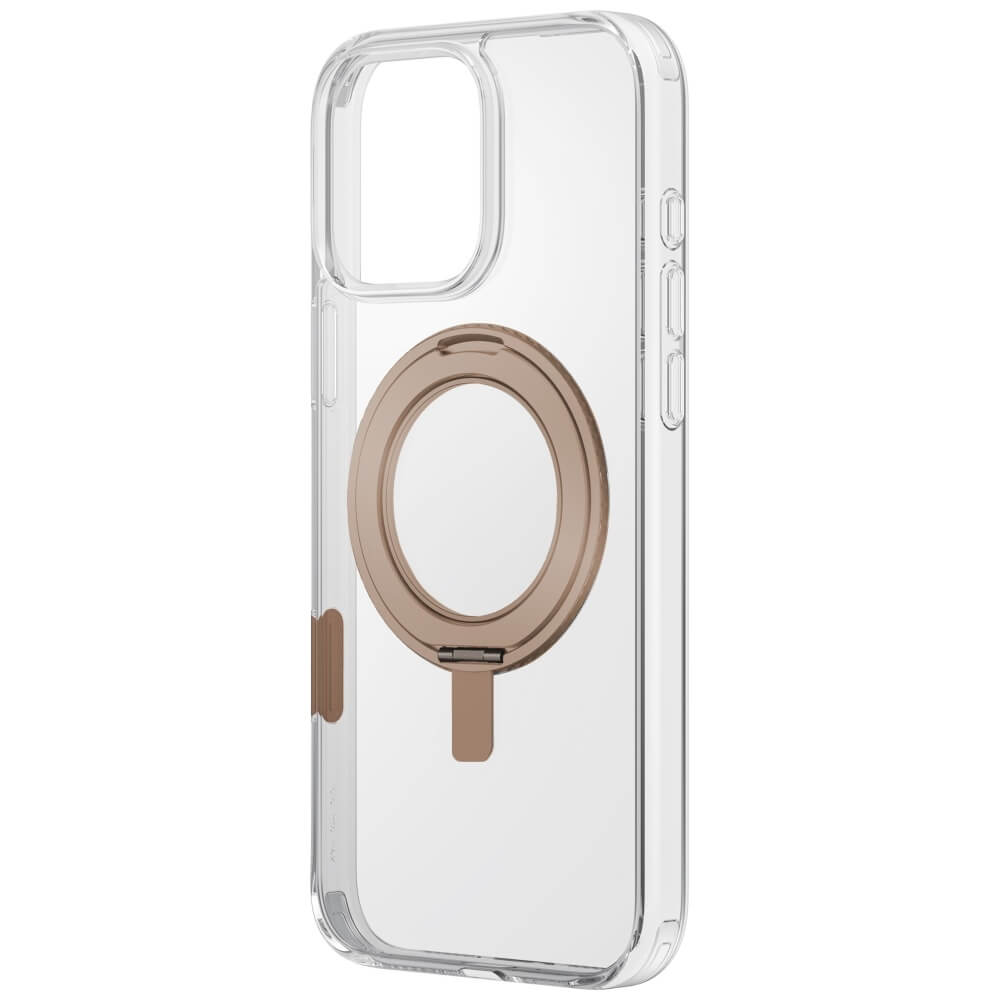 Uniq iPhone 16 Pro - Swivix 360 Rotating Kickstand - Σκληρή Θήκη με Πλαίσιο Σιλικόνης και Σταντ - Gold