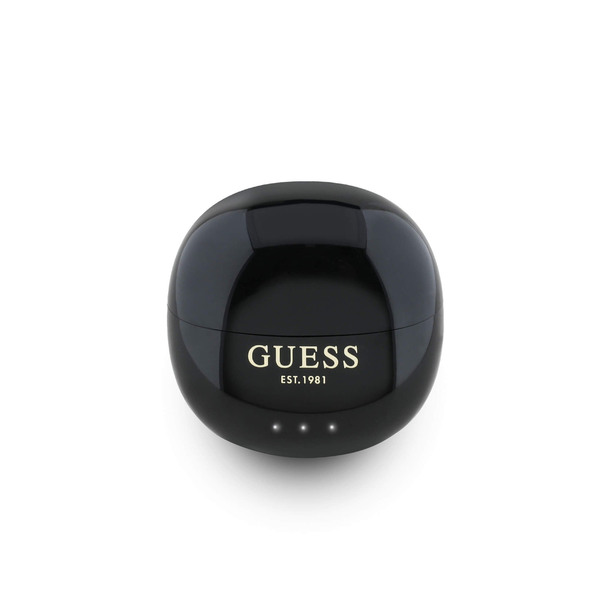 Guess TWS Glossy Effect Egg Shape Printed Classic Logo - Bluetooth 5.4 - Ασύρματα ακουστικά για Κλήσεις / Μουσική - Black