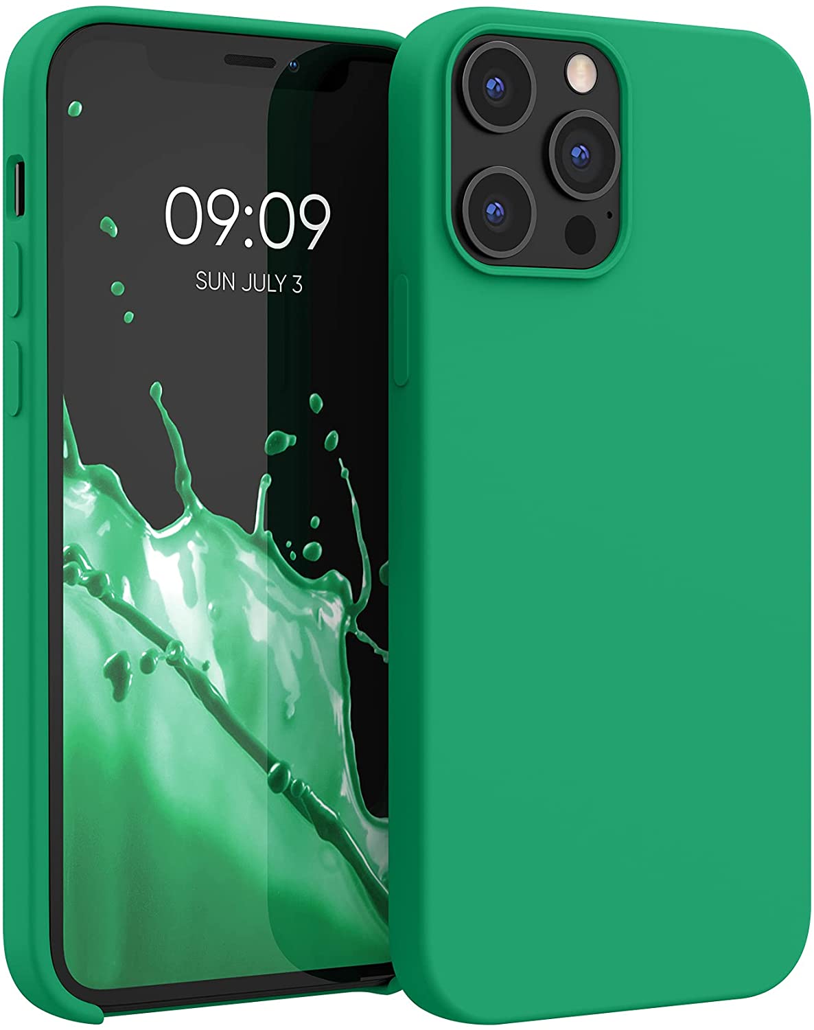 KW iPhone 12 Pro Max Θήκη Σιλικόνης Rubber TPU - Emerald Green - 52644.142