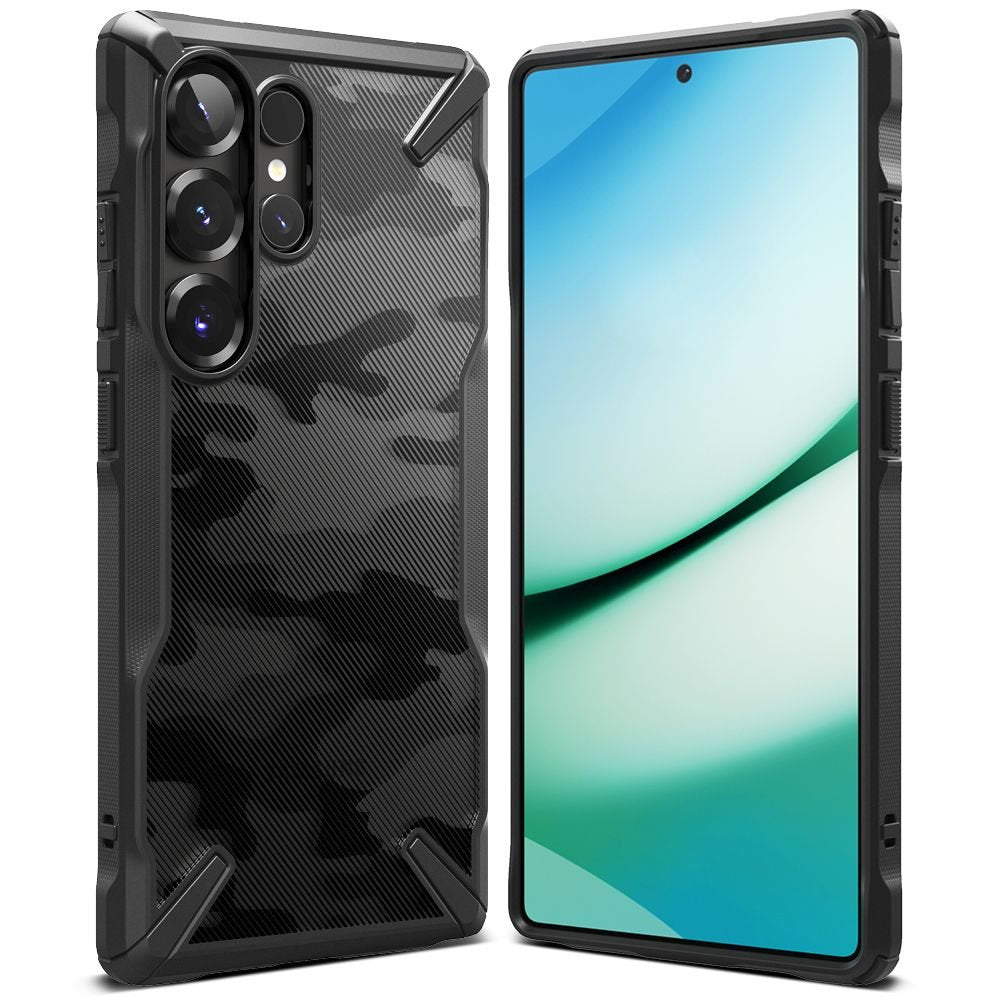 Ringke Samsung Galaxy S25 Ultra Fusion X Σκληρή Θήκη με Πλαίσιο Σιλικόνης - Camo Black