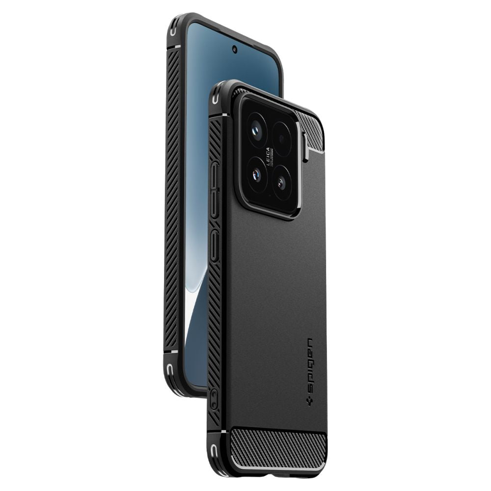 Spigen Xiaomi 15 Rugged Armor Θήκη Σιλικόνης - Matte Black