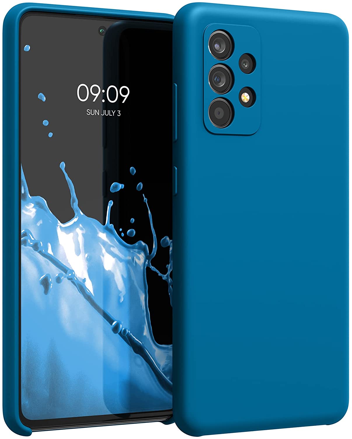 KW Samsung Galaxy A52 / A52 5G / A52s 5G Θήκη Σιλικόνης Rubber TPU - Blue Reef - 54347.228