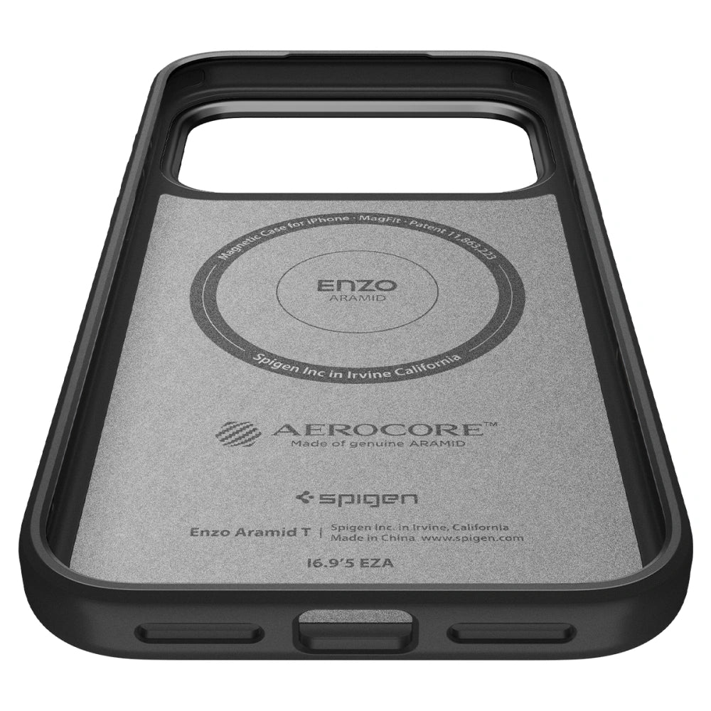 Spigen iPhone 17 Pro - Enzo Aramid T Mag - Σκληρή Θήκη Aramid Fiber με MagSafe - Black