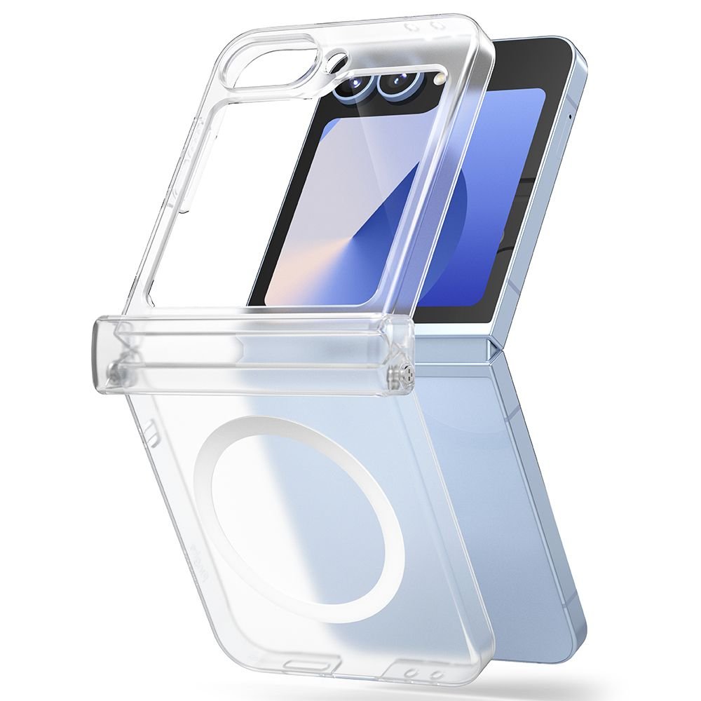 Ringke Samsung Galaxy Z Flip6 Slim Hing Magnetic Λεπτή Θήκη από Σκληρό Πλαστικό με MagSafe - Ματ Διάφανη