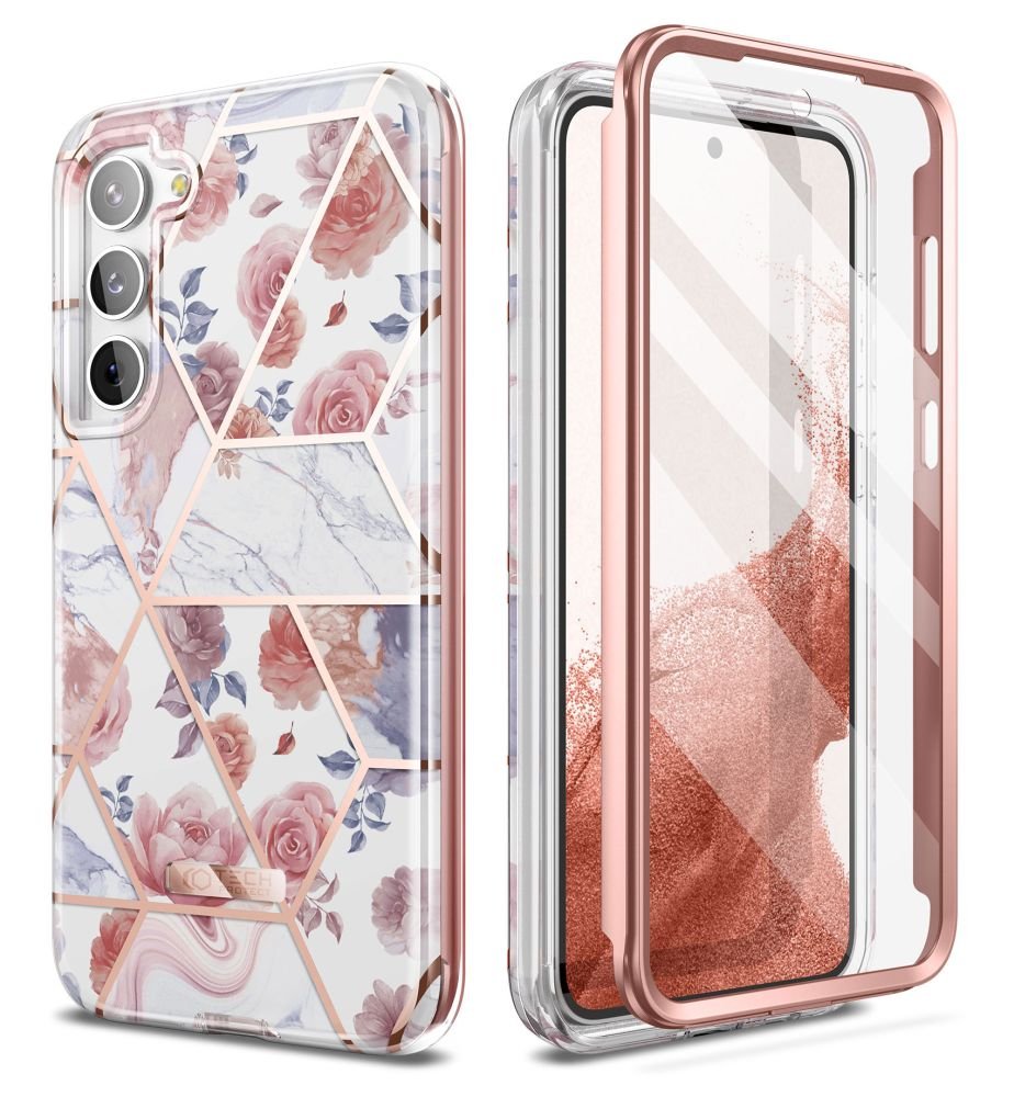 Tech - Protect Samsung Galaxy S23 Velar Θήκη 360 Full Body με Προστασία Οθόνης - Marble
