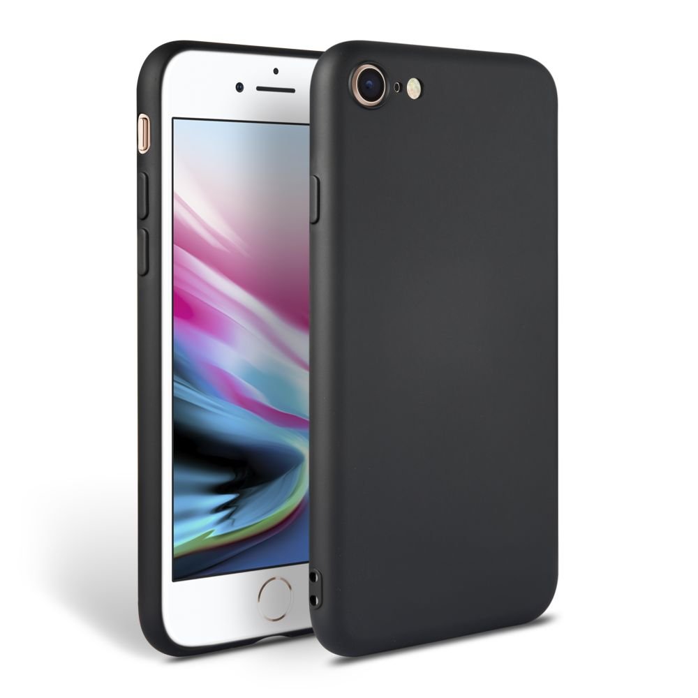 Tech - Protect iPhone SE 2022 / SE 2020 / 7 / 8 Icon Θήκη Σιλικόνης Rubber TPU - Black