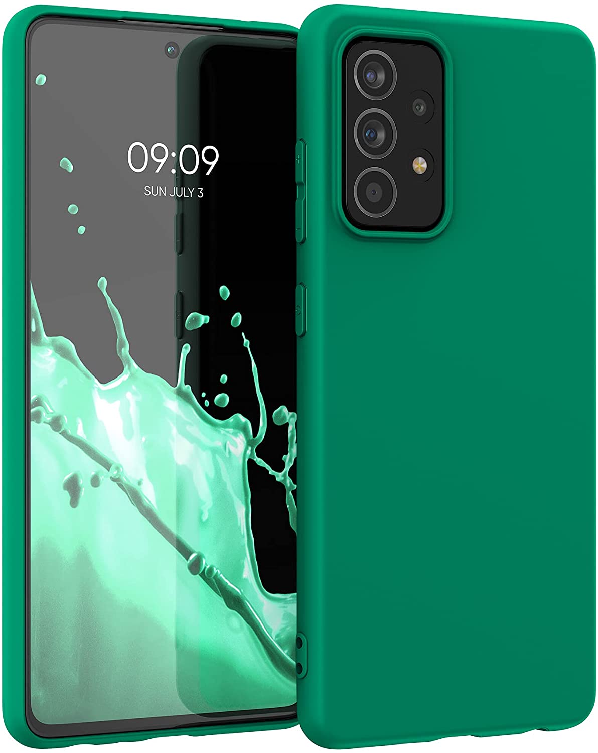 KW Samsung Galaxy A52 / A52 5G / A52s 5G Θήκη Σιλικόνης TPU - Emerald Green - 54346.142