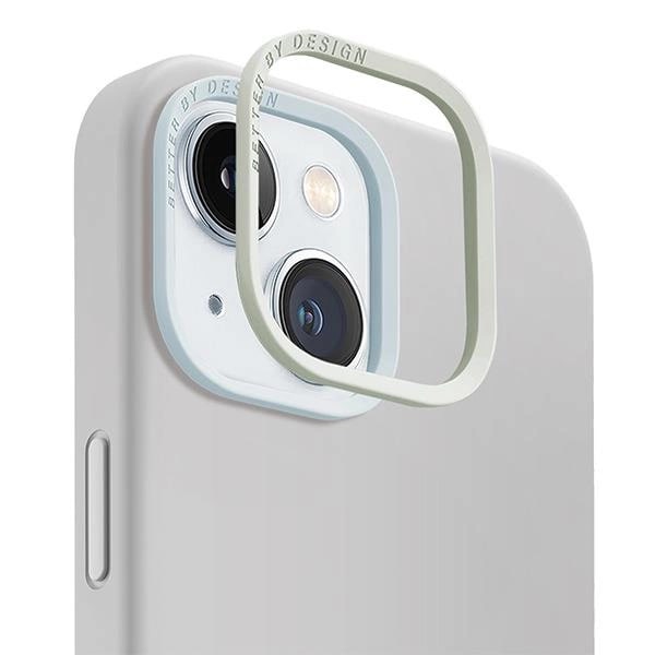 Uniq iPhone 15 Lino Hue Magclick Θήκη Σιλικόνης με MagSafe - Light Grey / Chalk Grey