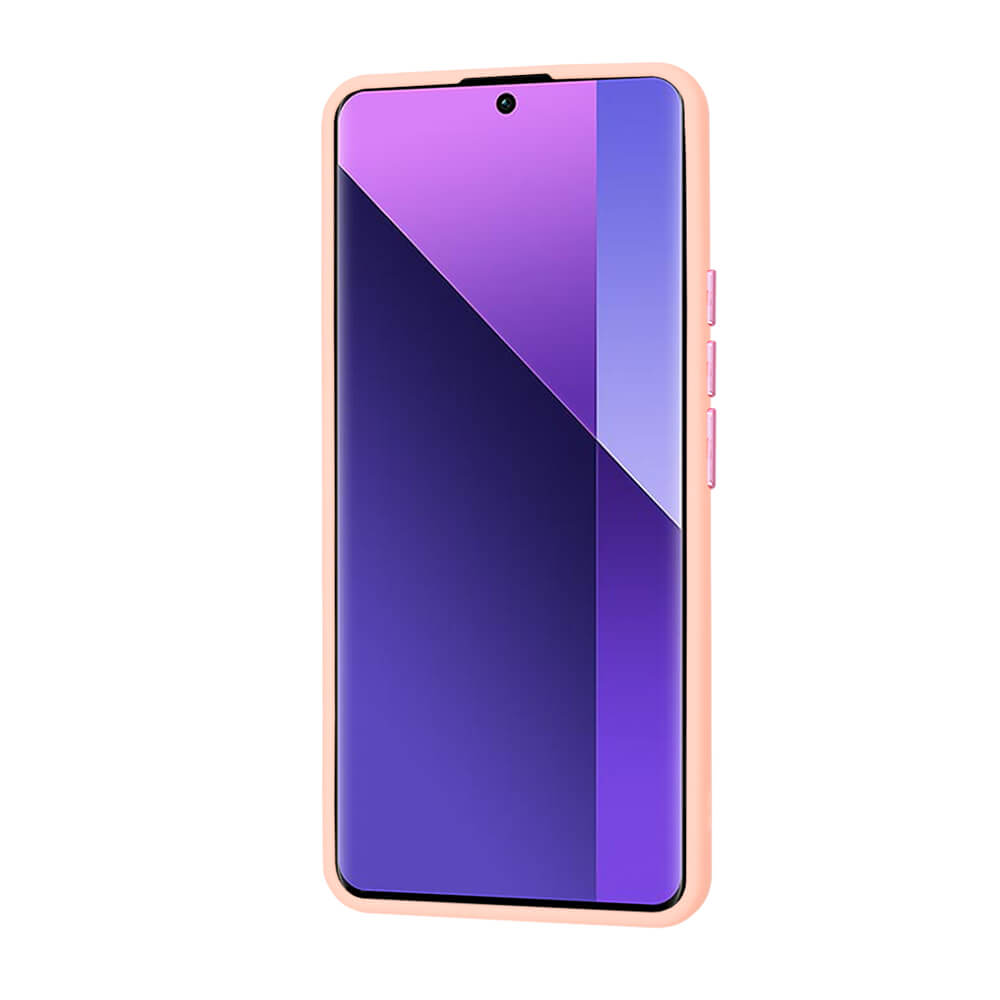 Techsuit Xiaomi Redmi Note 13 Pro+ 5G - HaloFrost Series - Σκληρή Θήκη με Πλαίσιο Σιλικόνης - Pink