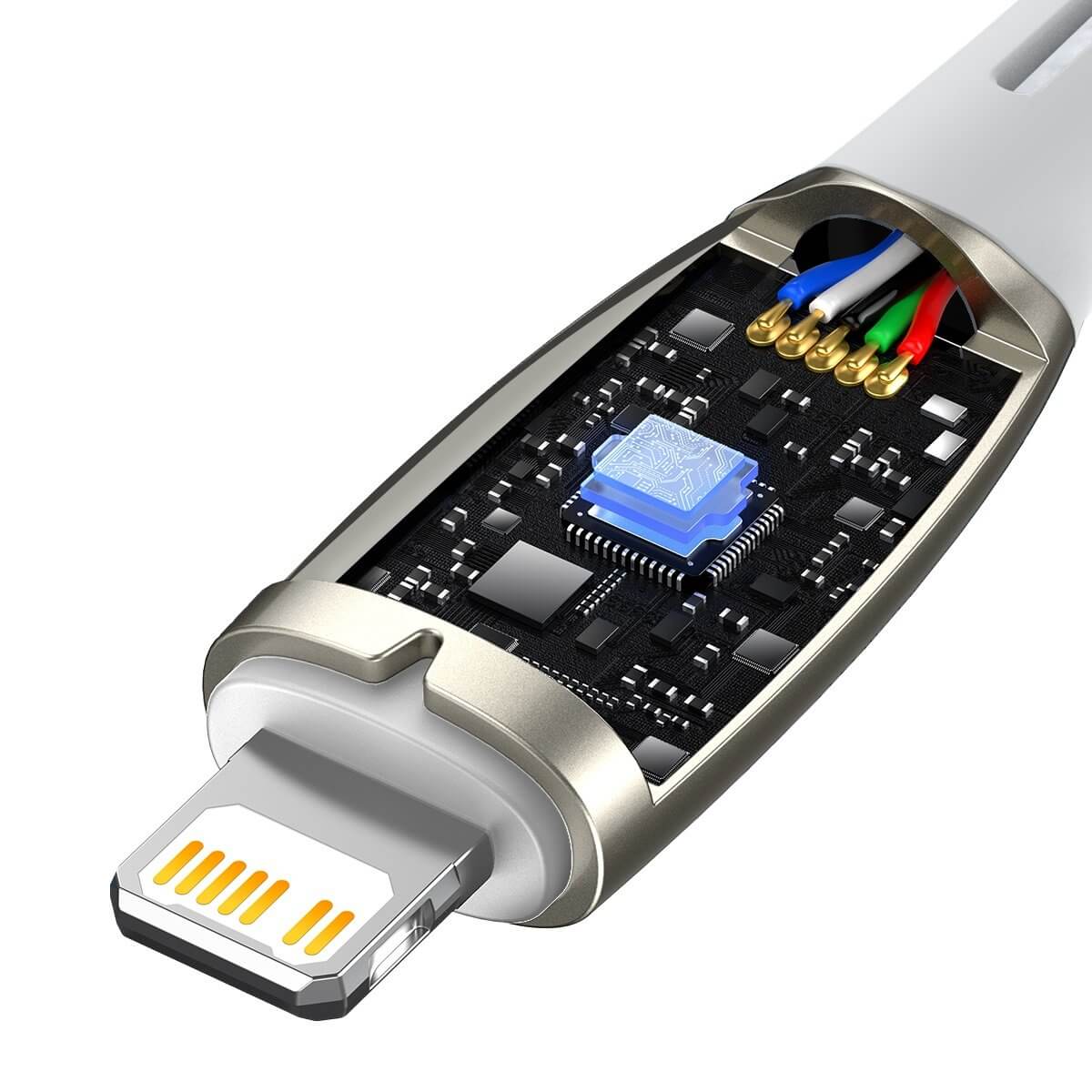 Baseus Glimmer Series PD 20W - Καλώδιο Δεδομένων και Φόρτισης Type - C to Lightning 1M - White - CADH000002