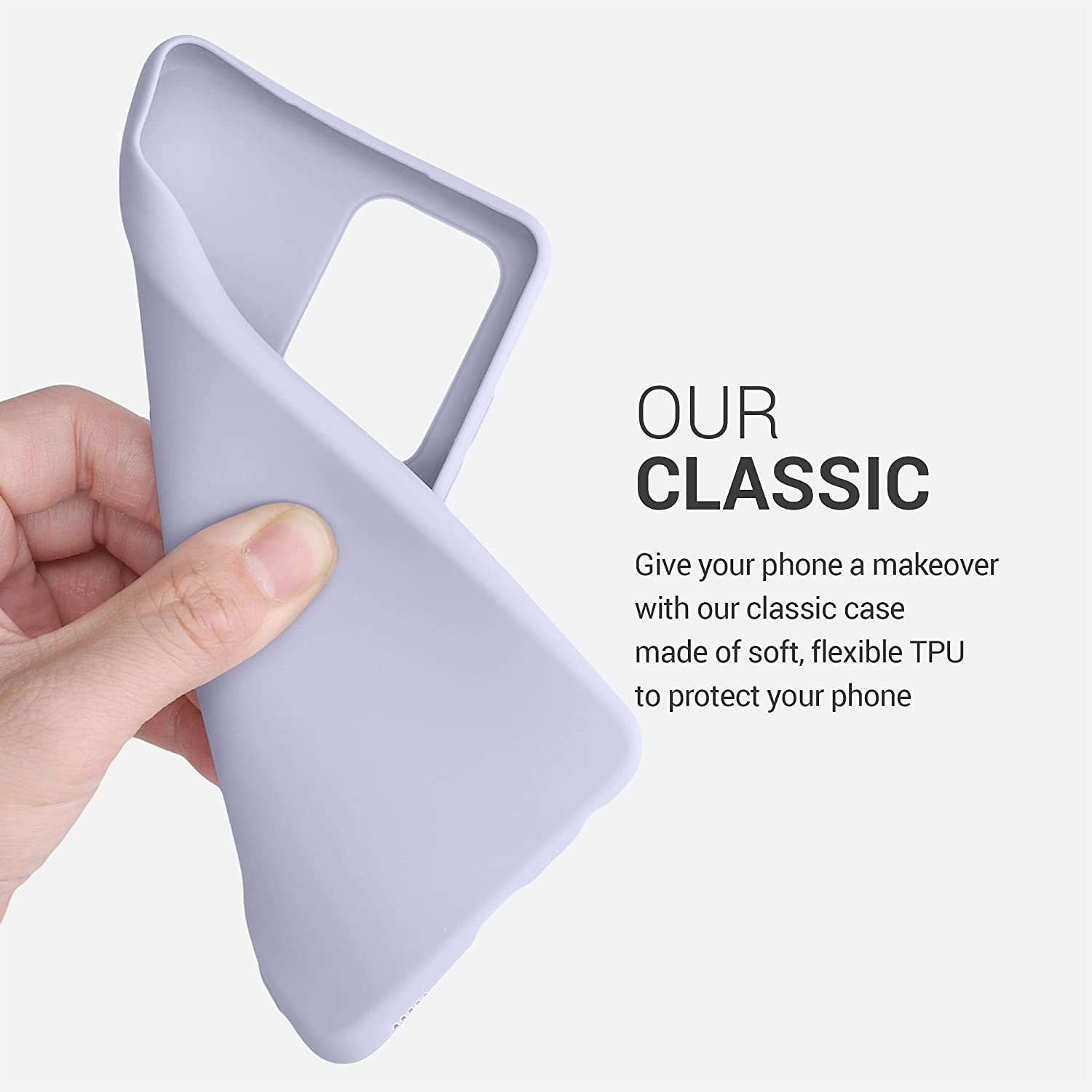 KW Samsung Galaxy A52 / A52 5G / A52s 5G Θήκη Σιλικόνης TPU - Lavender - 54346.108