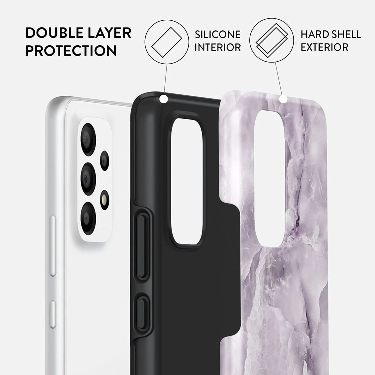 Burga Samsung Galaxy A53 5G Fashion Tough Σκληρή Θήκη - Black Currant