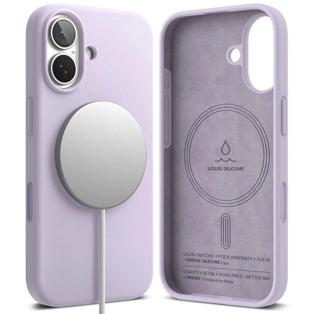 Ringke iPhone 17 - Silicone Magnetic MagSafe - Θήκη Σιλικόνης με MagSafe - Light Purple