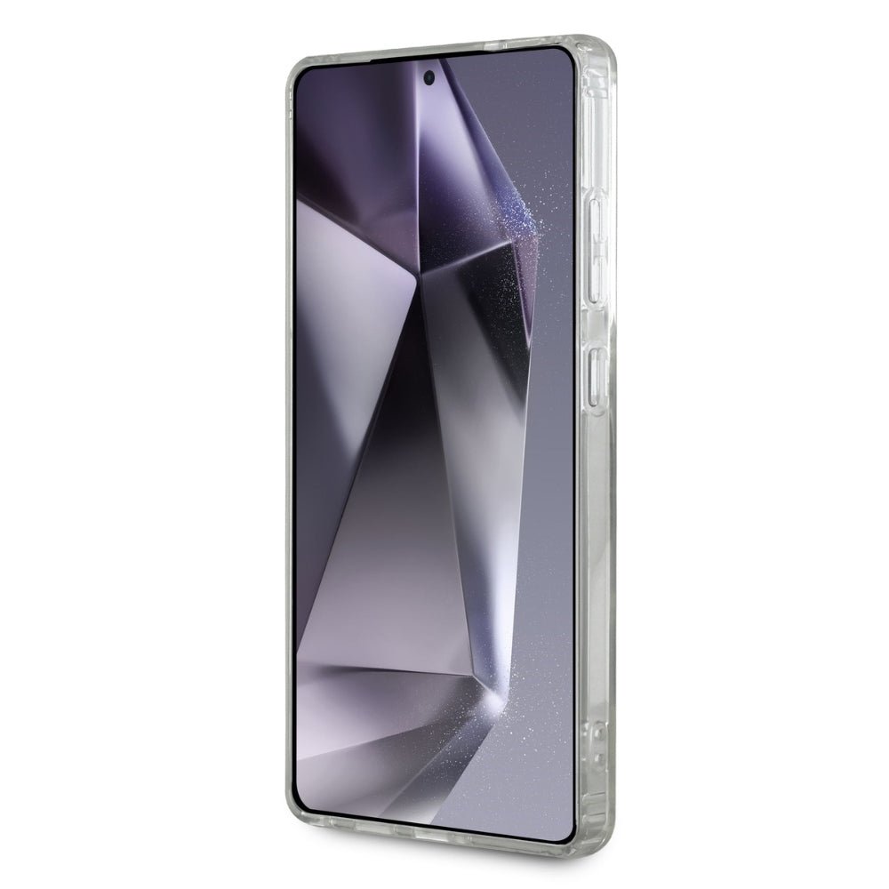 Karl Lagerfeld Samsung Galaxy S25 Ultra - Button Choupette Head Printed Logo - MagSafe Σκληρή Θήκη με Πλαίσιο Σιλικόνης - White - KLHMS25LHLSCHH