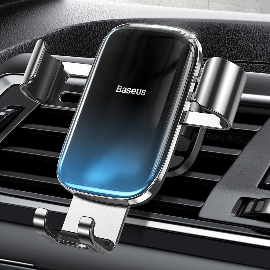 Baseus Glaze Gravity Car Air Vent Mobile Holder - Universal Βάση Αυτοκινήτου Αεραγωγού - Black - SUYL - LG01