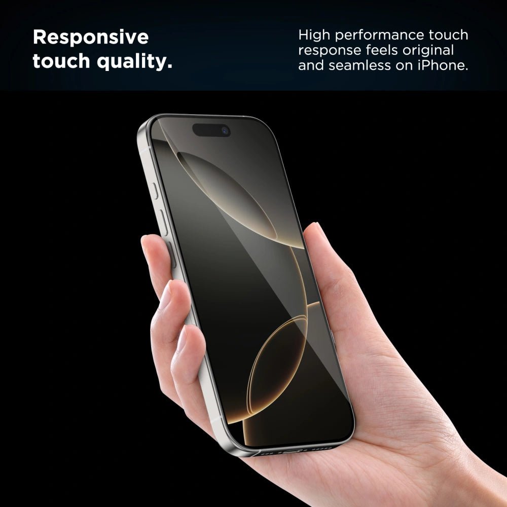 Tech - Protect iPhone 16 Pro Max - Quick Set+ - Σετ με 2 Full Screen Αντιχαρακτικά Γυαλιά Οθόνης και Οδηγό Τοποθέτησης - Black