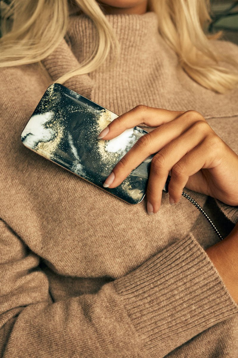 iDeal Of Sweden iPhone 12 Pro Max Σκληρή Θήκη - Black Galaxy Marble - IDFCAW19 - I2067 - 150