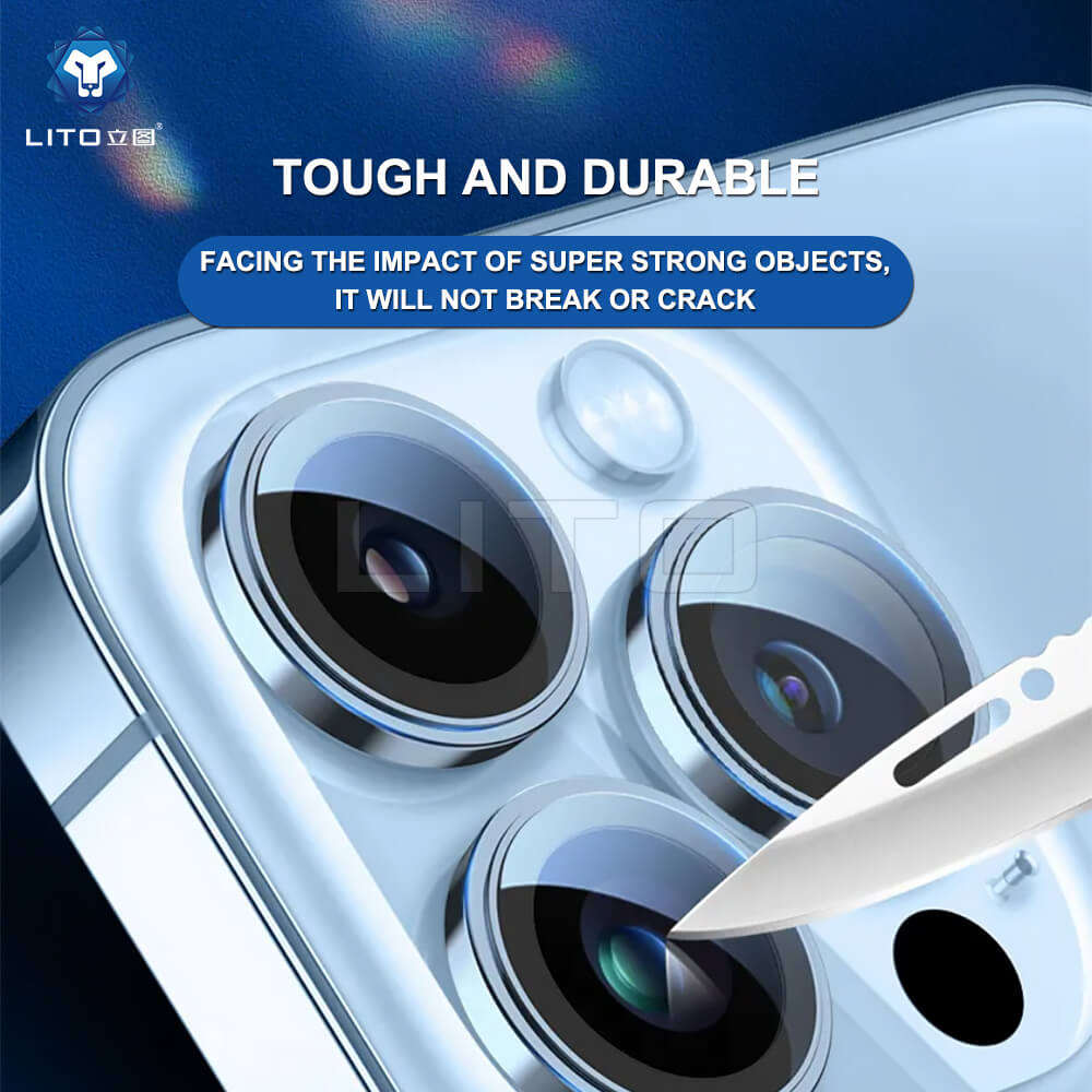 Lito iPhone 15 / 15 Plus - S+ Camera Glass Protector - Αντιχαρακτικό Γυαλί για την Κάμερα - Black