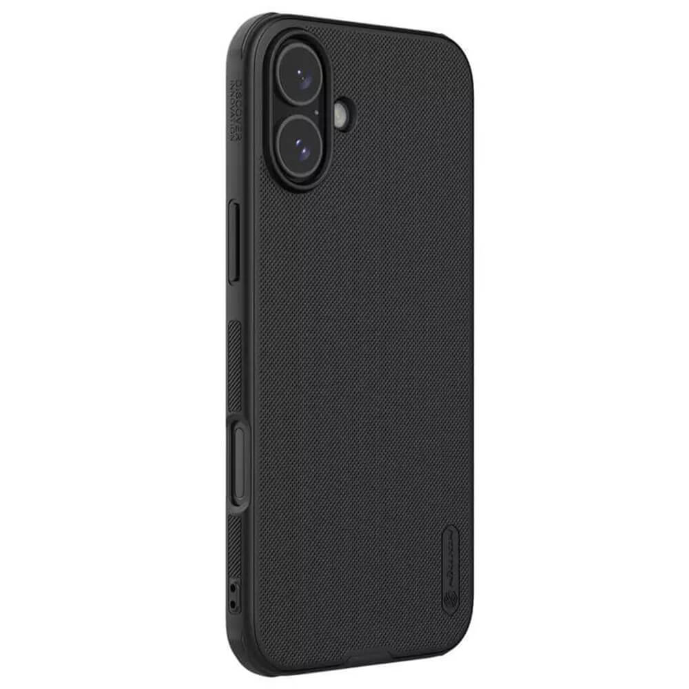Nillkin iPhone 16 Super Frosted Shield Pro Σκληρή Θήκη με Πλαίσιο Σιλικόνης - Black