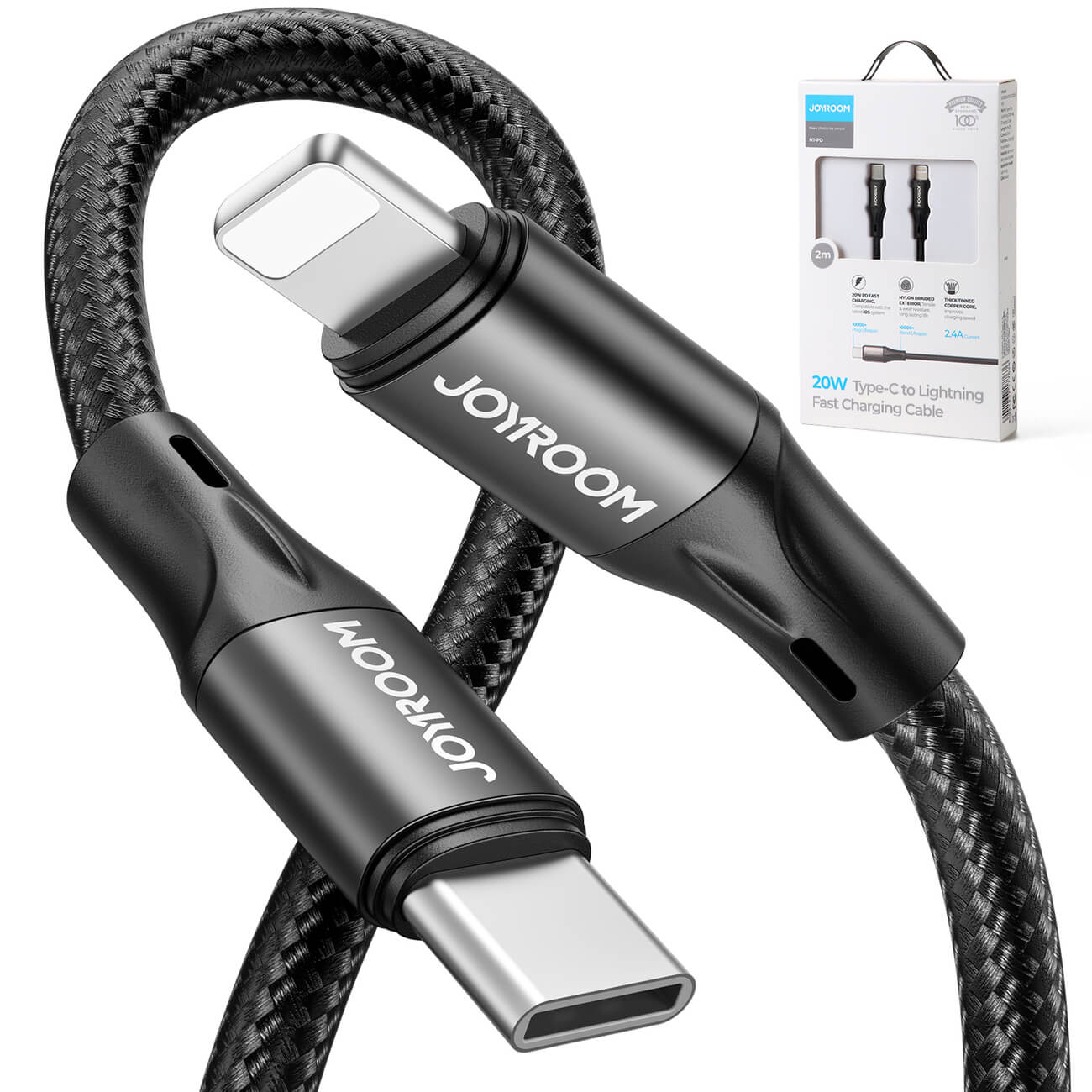 Joyroom S - 1024N1 - PD PD 20W - Καλώδιο Δεδομένων και Φόρτισης Type - C to Lightning 1M - Black