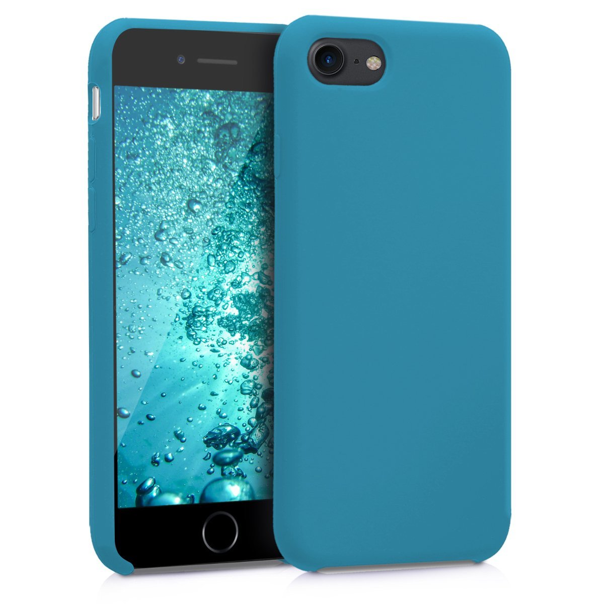 KW iPhone SE 2022 / SE 2020 / 7 / 8 Θήκη Σιλικόνης Rubber TPU - Petrol - 40225.78