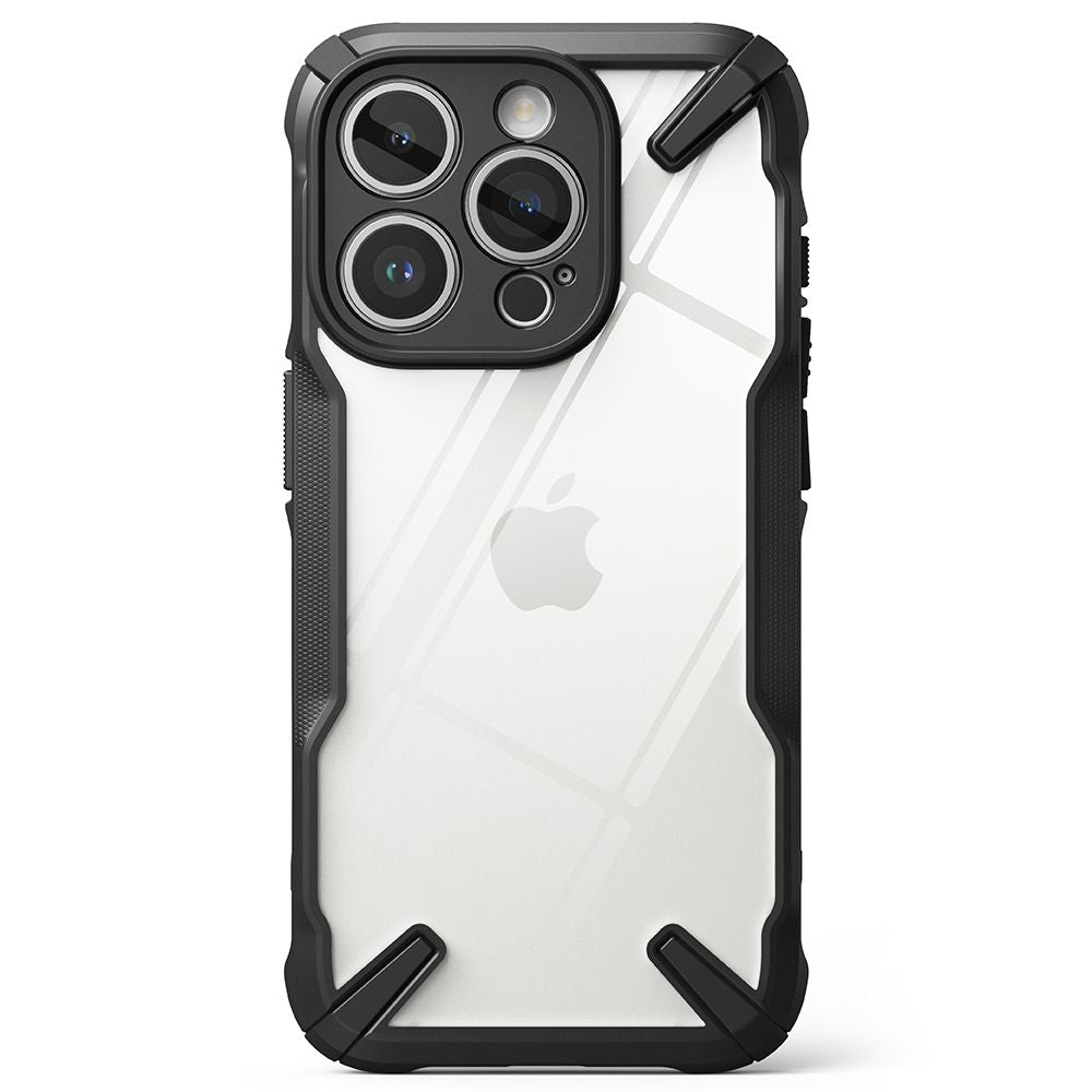 Ringke iPhone 15 Pro Max Fusion X Σκληρή Θήκη με Πλαίσιο Σιλικόνης - Black - Διάφανη