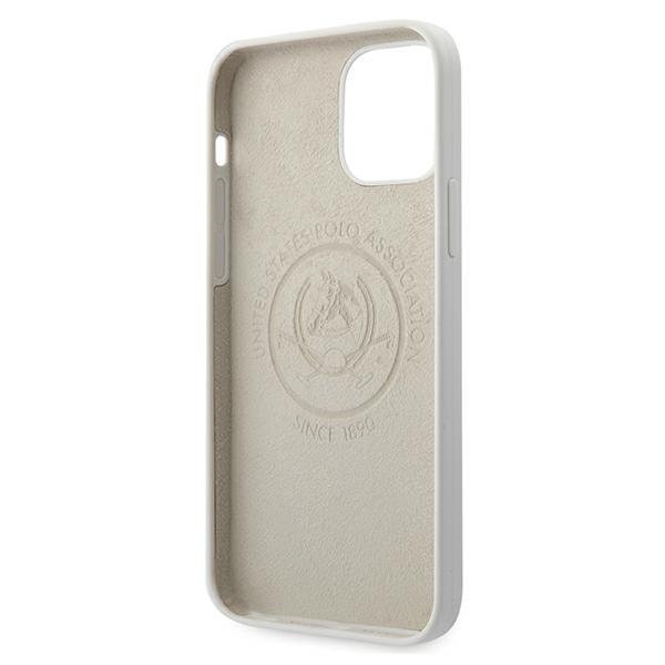 US Polo iPhone 12 / iPhone 12 Pro Silicone Collection Θήκη Σιλικόνης - White - USHCP12MSLHRWH