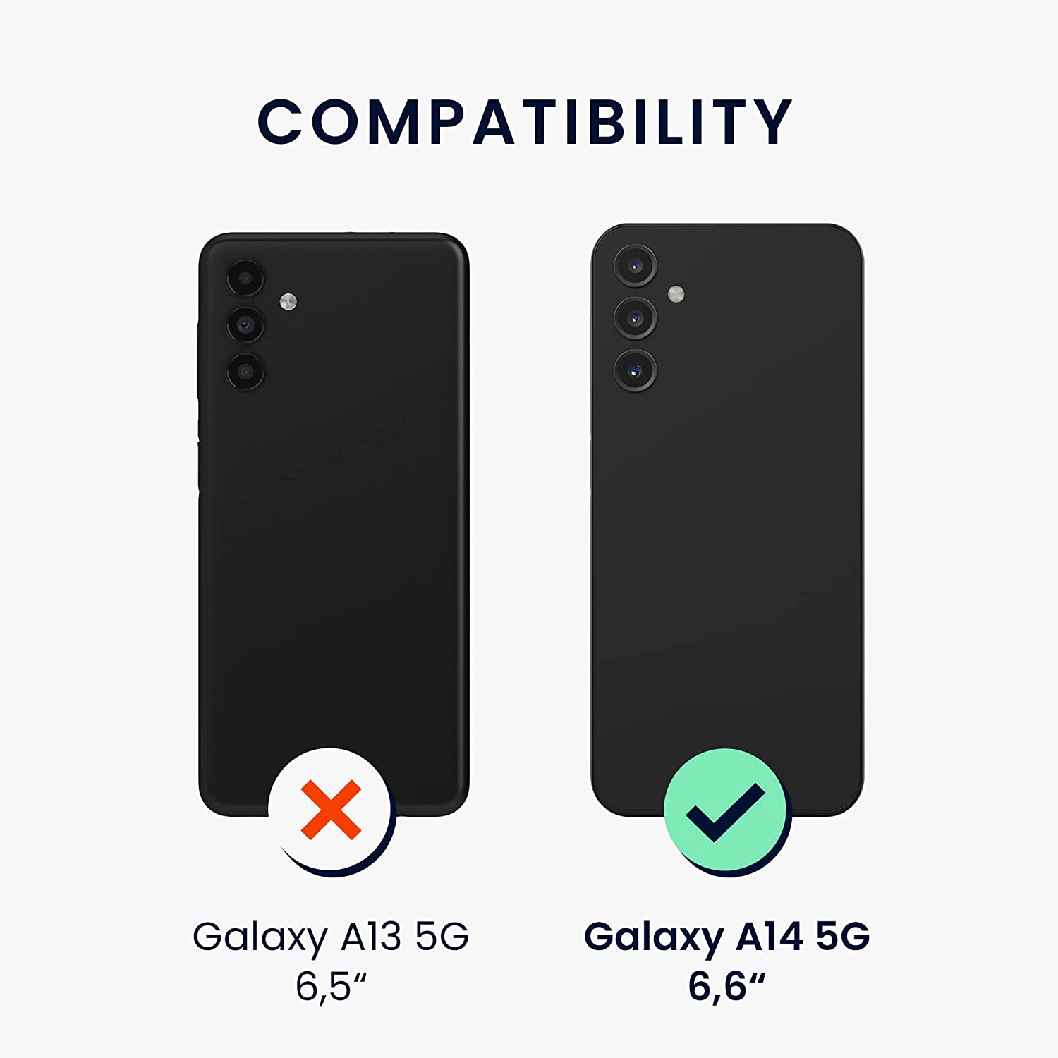 KW Samsung Galaxy A14 5G Θήκη από Φυσικό Ξύλο - Design Compass Vintage - Dark Brown - 60817.01