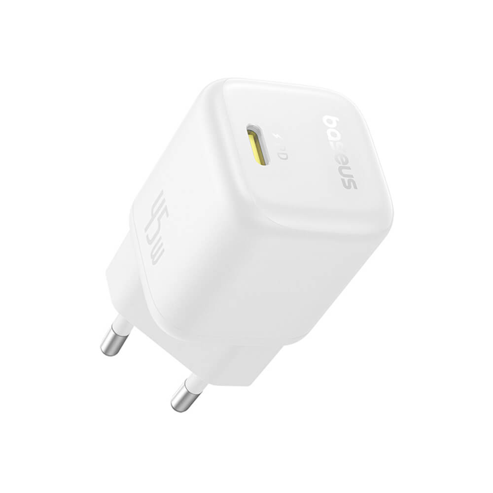 Baseus PicoGo Οικιακός Φορτιστής Γρήγορης Φόρτισης 45W με Θύρα Type - C - Moon White