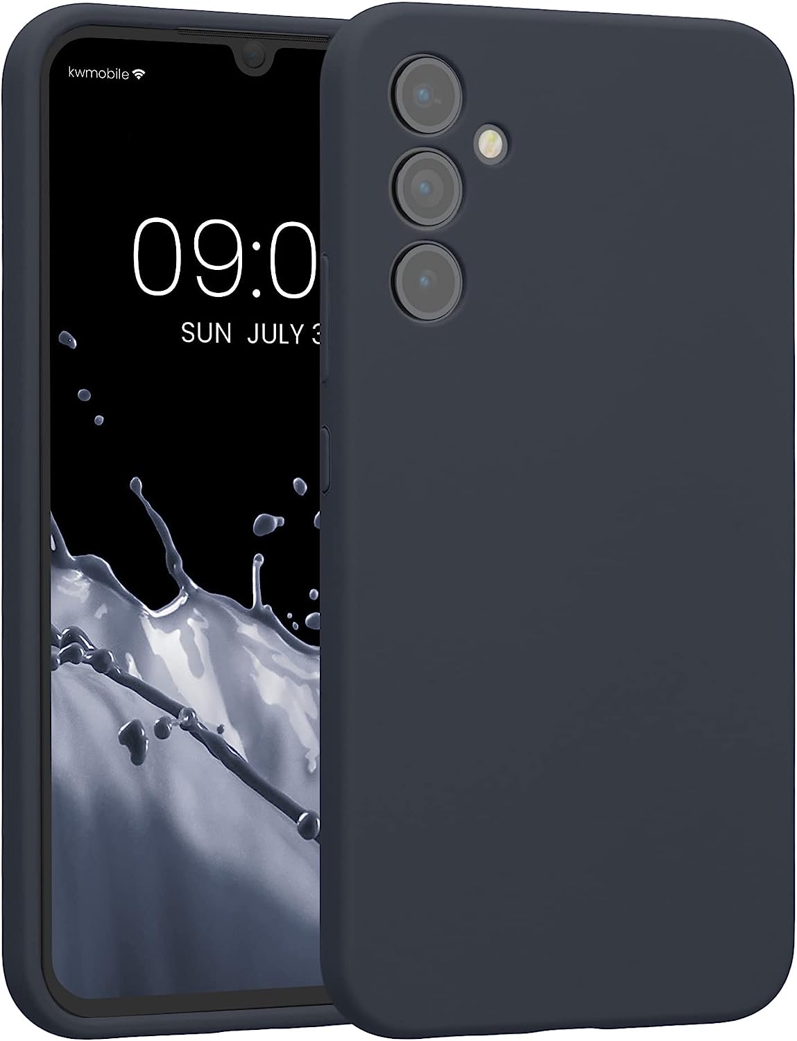 KW Samsung Galaxy A34 5G Θήκη Σιλικόνης Rubber TPU - Blueberry - 60807.186