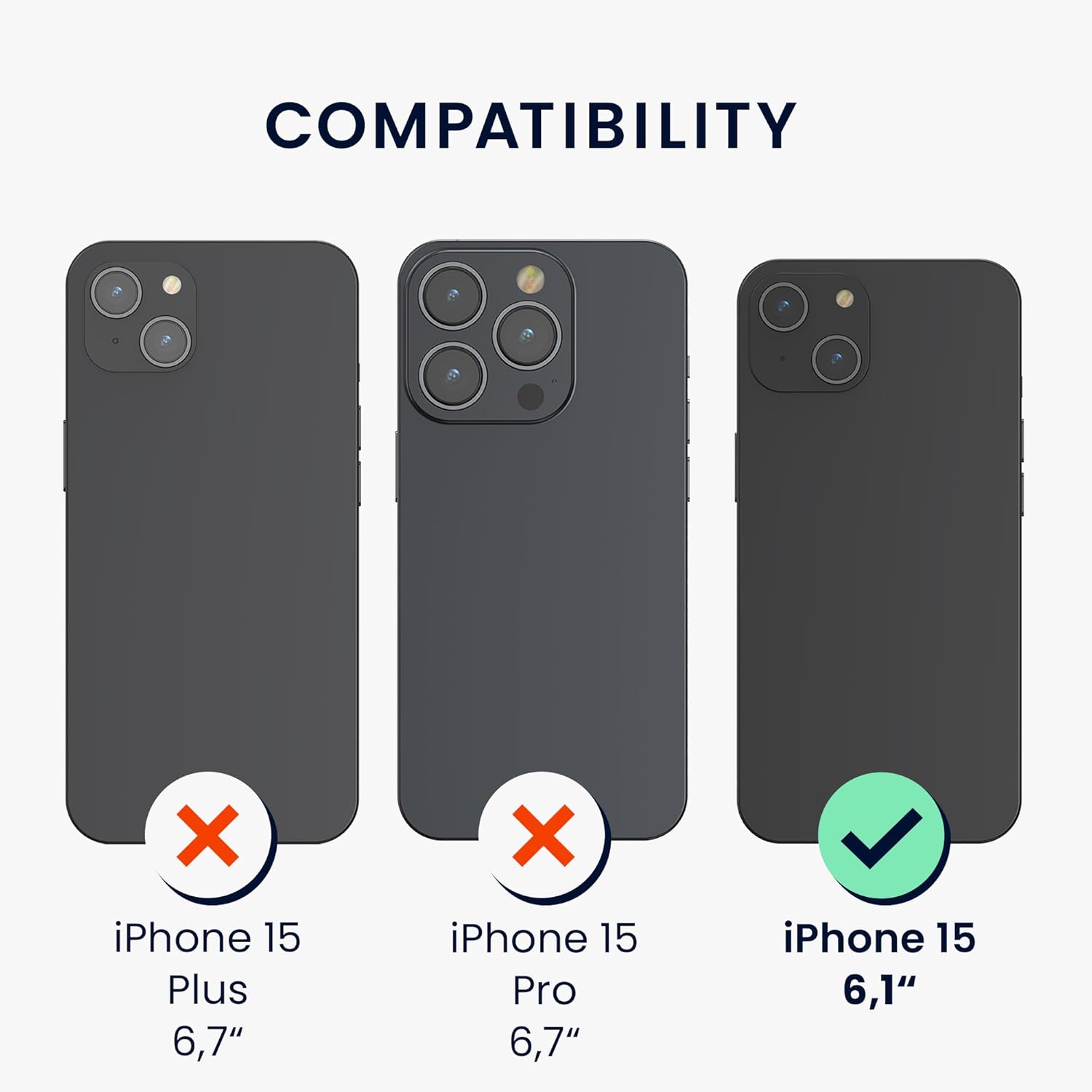 KW iPhone 15 Λεπτή Θήκη Σιλικόνης TPU - Petrol Blue