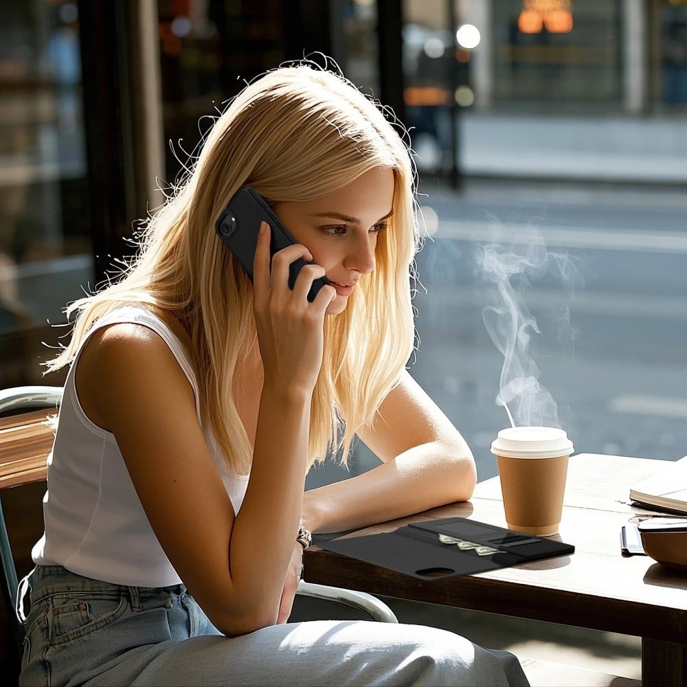 Tech - Protect iPhone 16e Θήκη Πορτοφόλι Stand από Δερματίνη με Αποσπώμενη θήκη MagSafe - Black