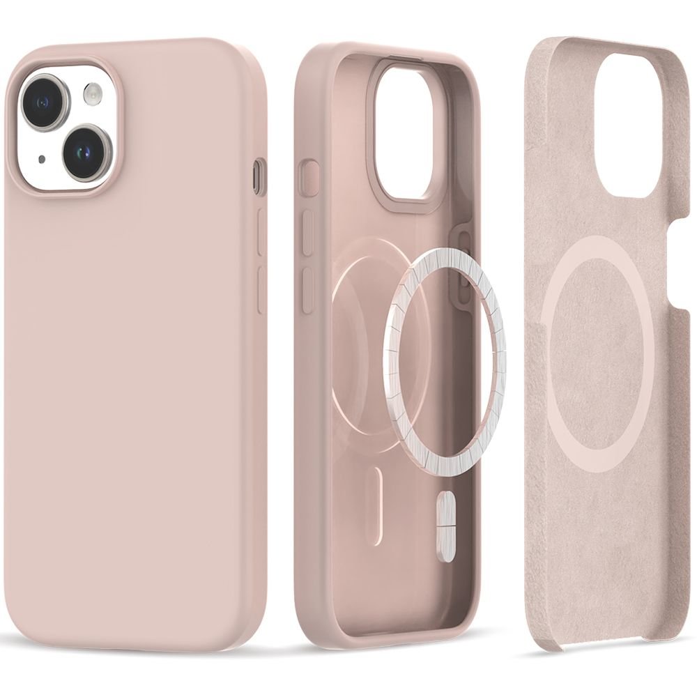 Tech - Protect iPhone 15 Silicone Magsafe Θήκη Σιλικόνης TPU - Candy Pink