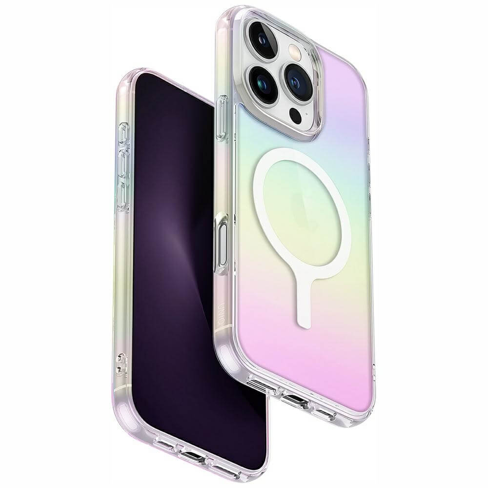 Uniq iPhone 16 Pro Max - Iridescia - Σκληρή Θήκη με Πλαίσιο Σιλικόνης και MagSafe - Holographic